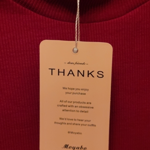 Moyabo Floral Turtleneck Ribbed Knit Long Sleeve Slim Fit S - Picture 5 of 10